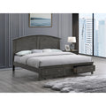 Roomfitters Wood Platform Storage Bed Frame With Arched Headboard And Footboard Drawers No Box Spring Needed