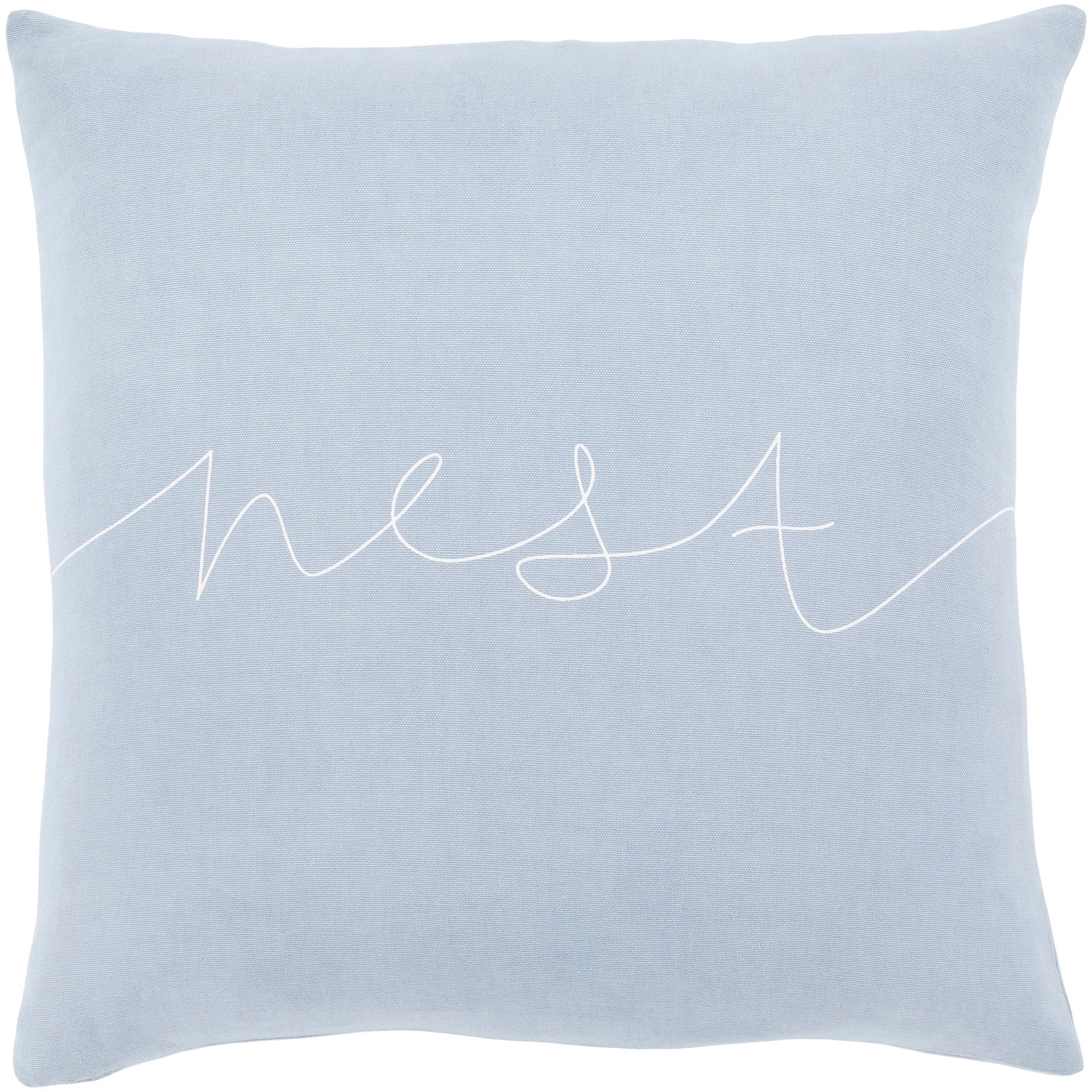 Roost Denim Blue Nest Feather Down Throw Pillow 20 X 20