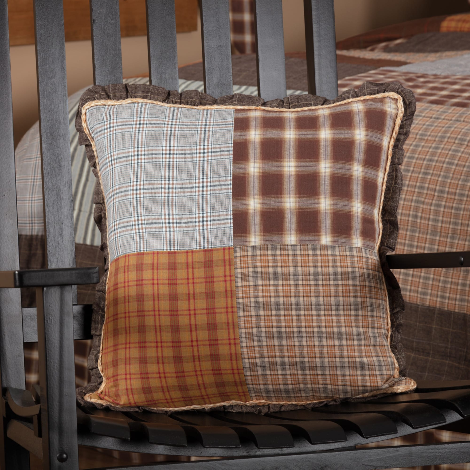 Rory 18 X 18 Patchwork Pillow