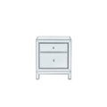 Nightstand 1 Door 21 W X 14 D X 24 H In Antique Silver Paint