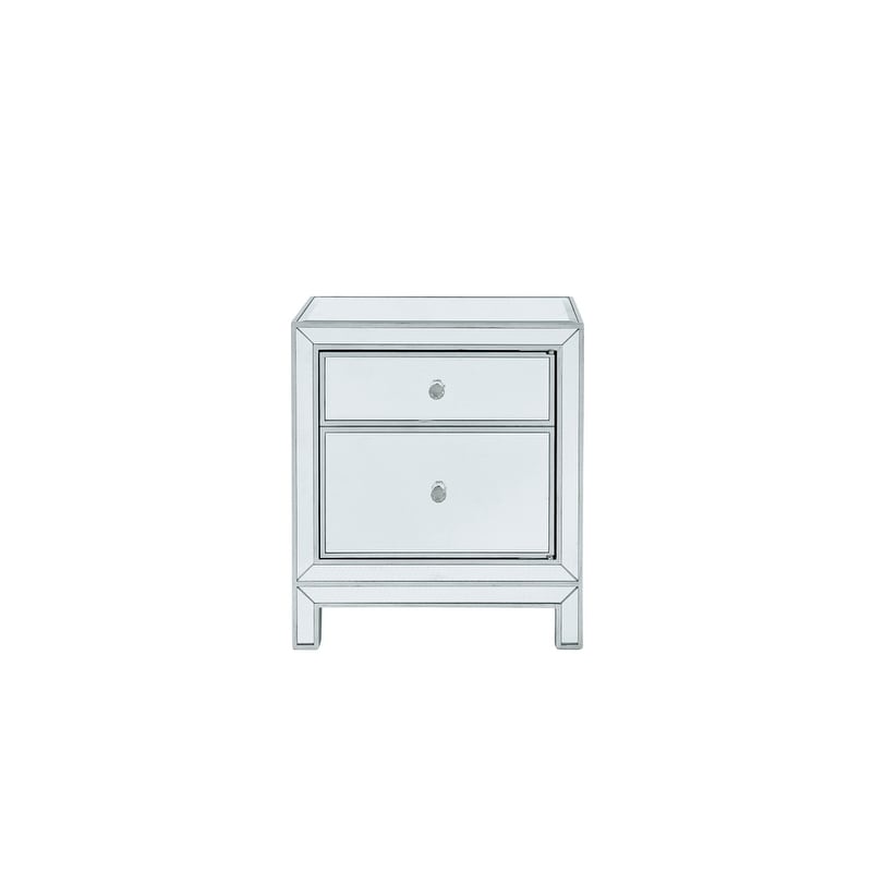 Nightstand 1 Door 21 W X 14 D X 24 H In Antique Silver Paint