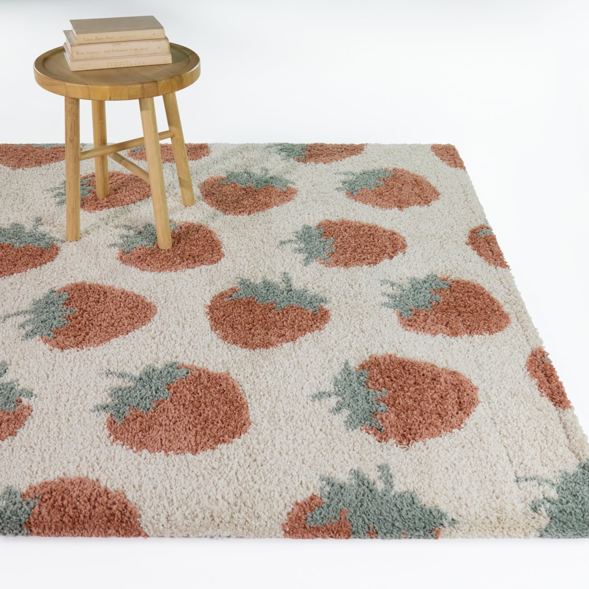 Rosa Kids Tossed Strawberry Area Rug
