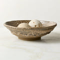 Rosalia Brown Ceramic Vase Large with Reactive Glaze