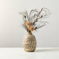 Rosalia Brown Ceramic Decorative Bowl with Reactive Glaze