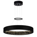 Matte Black Finish Stainless Steel Led Modern Chandelier