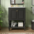 Rosdale Modern 24 Luxury Bathroom Vanity With Ceramic Sink Open Back Design Open Shelf By Gdfstudio