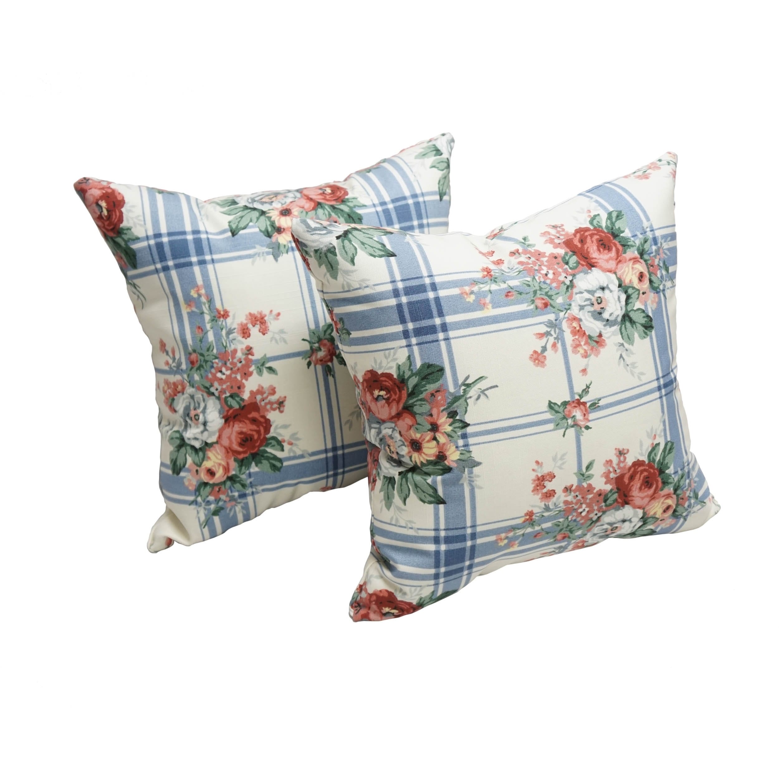 Rose Garden 17 Inch Indoor Outdoor Throw Pillow Set Of 2