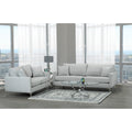 Rose Mid Century Modern Grey Fabric Sofa And Loveseat