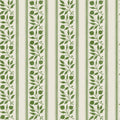 Rosehip Stripe Boughs Green Peel And Stick Wallpaper