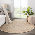 Rosen Natural Solid Round Area Rug