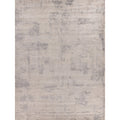 Roset Handloomed Bamboo Silk Silver Gray Area Rug