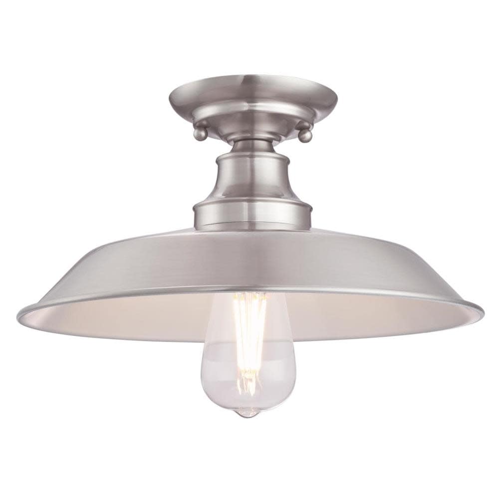 Roseto Red Deer Single Light 12 Wide Semi Flush Ceiling Fixture