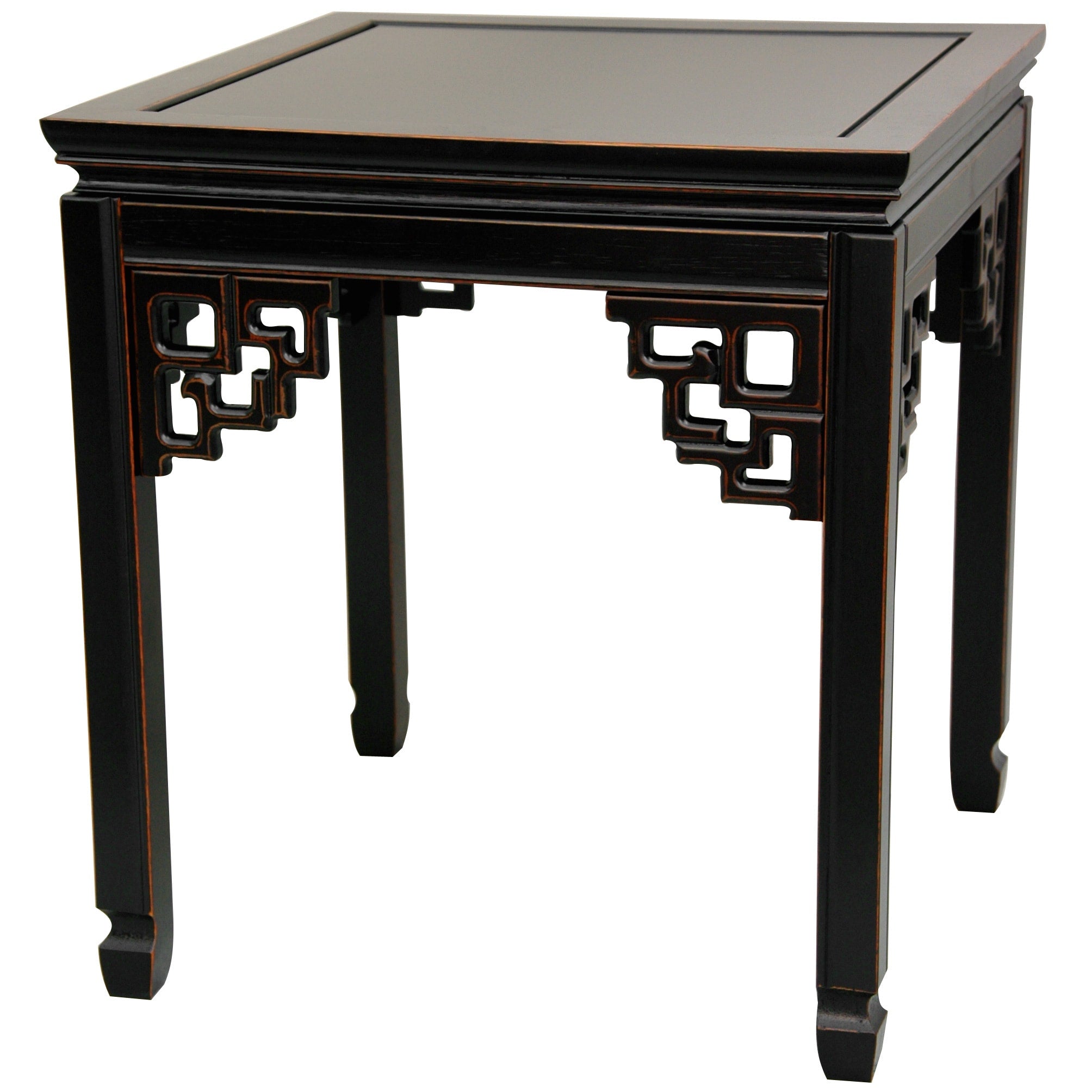 Handmade Rosewood Antique Black Square Ming Table China