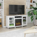 Rossville Tv Stand For Tvs Up To 60 With Electric Fireplace White