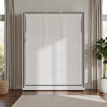 Rotating Queen Murphy Bed With Storage Shelves 360 Degree Space Saving Wall Bed For Home Office