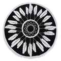 Round Beach Towel Circle Beach Towel With Fringe Dreamcatcher