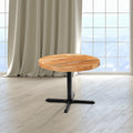 Round Butcher Block Style Table Top Restaurant Table Top