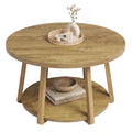 Round Coffee Table Industrial Center Tea Table For Living Room By 1Easylife
