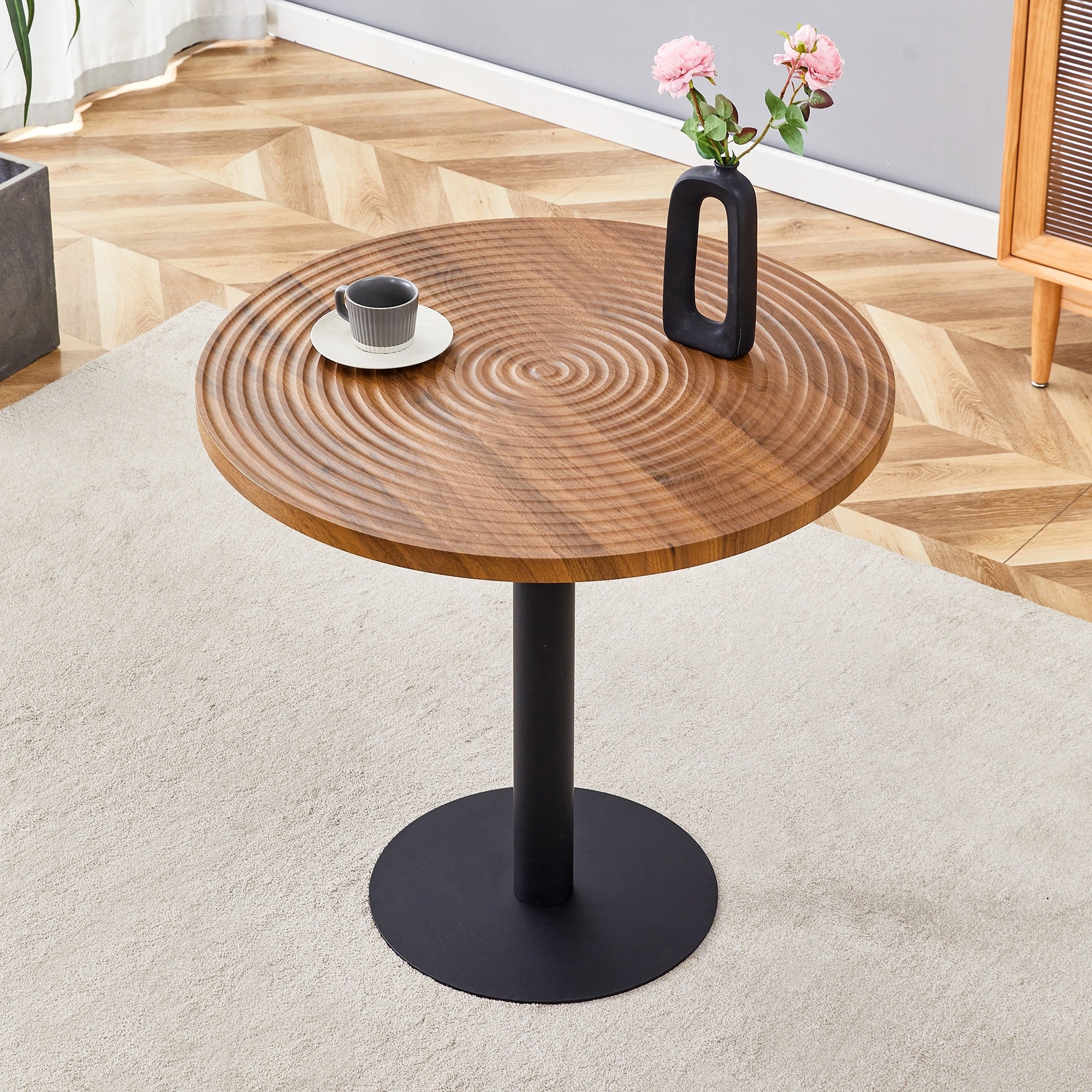 Round Dining Table Simple Side Table End Table For Living Room Black Sofa Table Tea Table Coffee Table