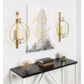 Round Glass And Metal Wall Sconce