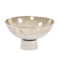 Round Grotto Glass Footed Bowl