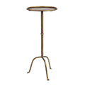 12.5 Round Tray Style Metal Martini Table