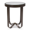 Round Metal Side Table 24.5H X 20D X 20W