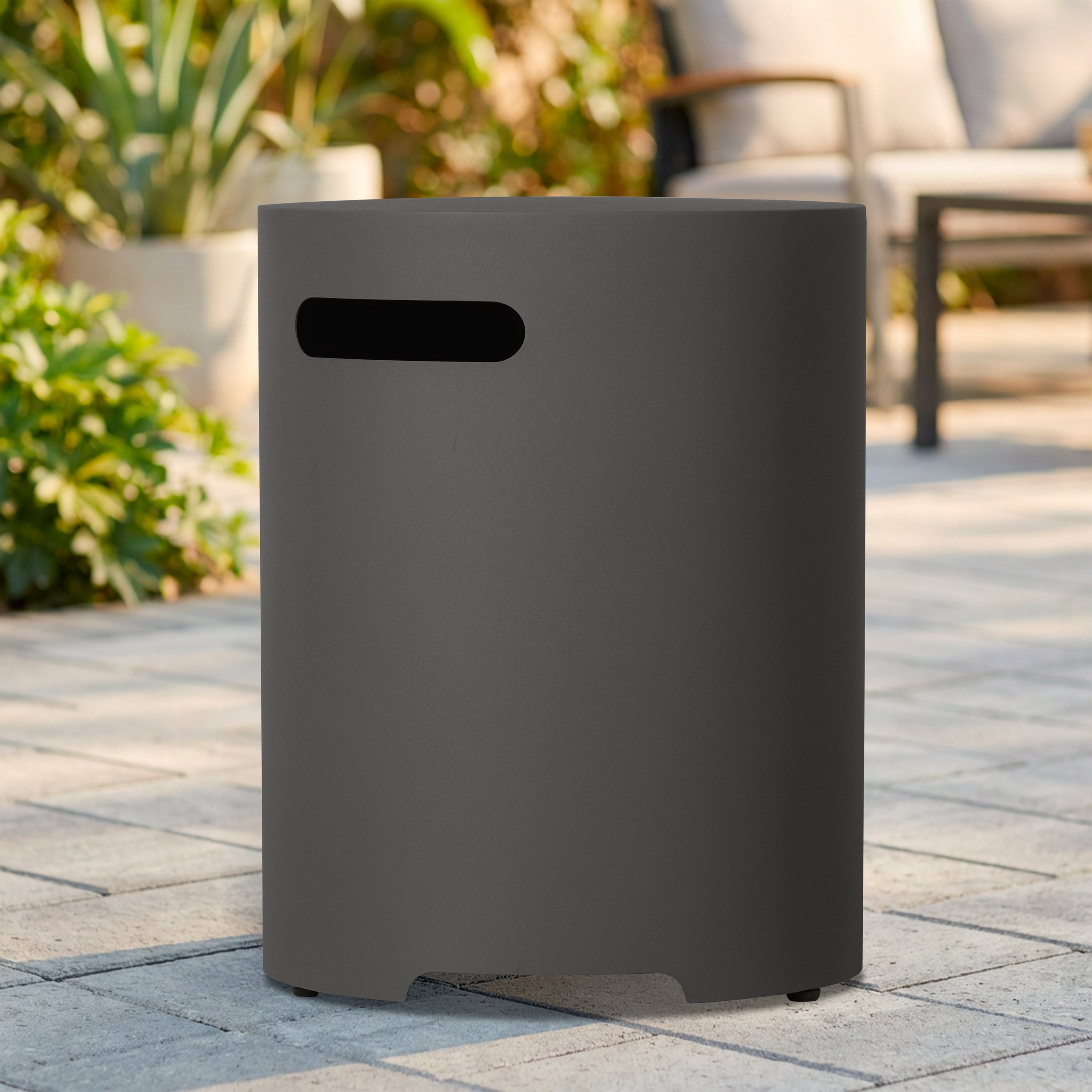 Round Metal Propane Tank Cover By Real Flame