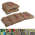 Blazing Needles All Weather 42 Inch Settee Bench Cushions Set Of 3 19 X 19