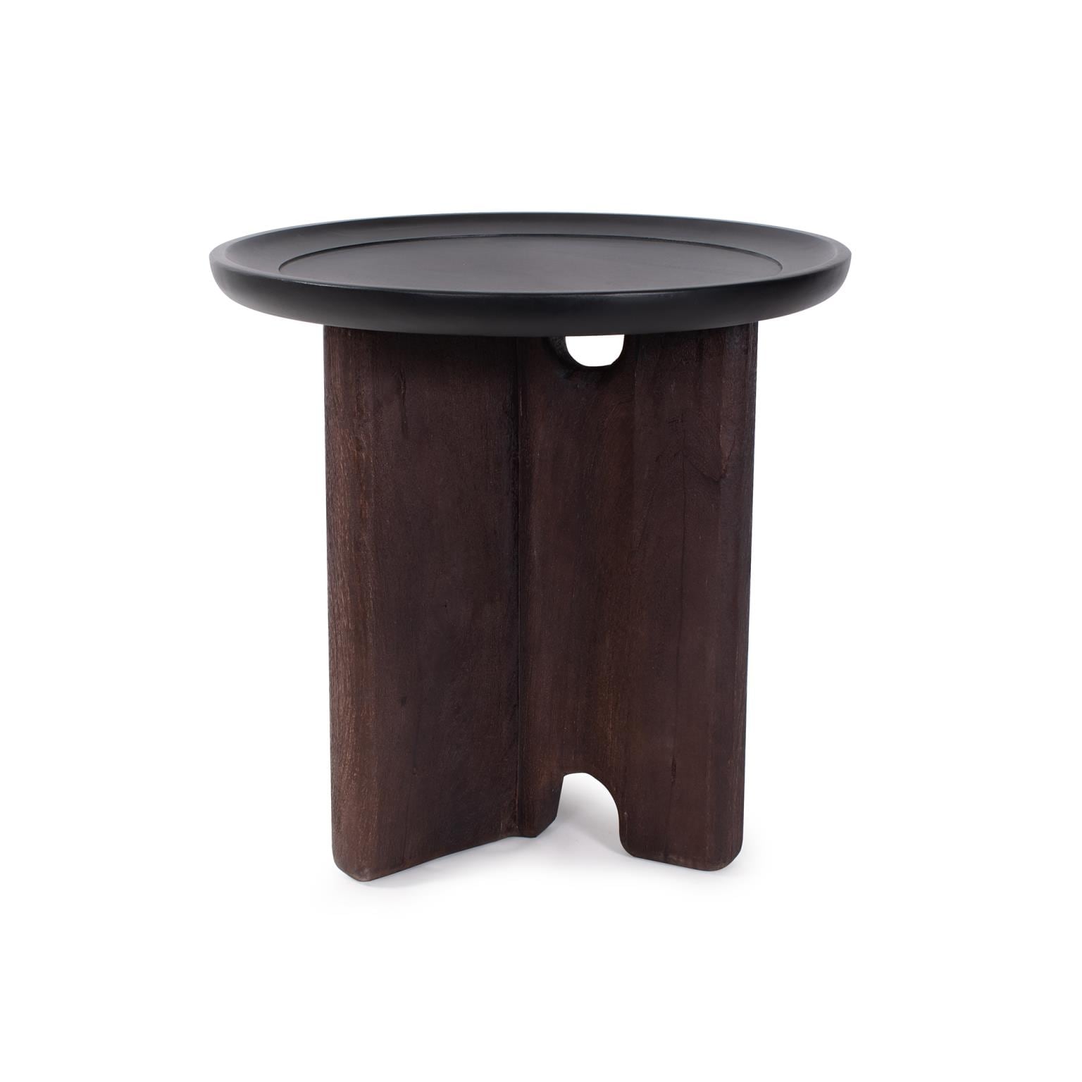 Rounded Bollack Tray Side Table 23.3 4H X 24D X 24W