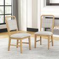 Roundhill Furniture Arden Solid Wood Frame Dining Chairs Set Of 2