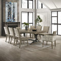 Birmingham 9 Piece Removable Leaf Table With Arm Dining Chairs Set