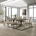 Birmingham Brown Wood 6 Piece Dining Set