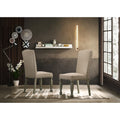 Breda Antique Gray Finish Upholstered Nailhead Dining Chair Set Of 2 N A