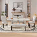 Roundhill Furniture Cavira 6 Piece Modern Dining Set