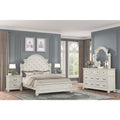 Roundhill Furniture Nelson French Traditional 5 Piece Bedroom Set Antique White