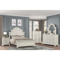 Roundhill Furniture Nelson French Traditional 5 Piece Bedroom Set Antique White