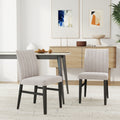 Roundhill Furniture Wendell Contemporary Upholstered Dining Chairs Set Of 2
