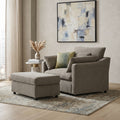 Roundhill Furniture Wilson 2 Piece Living Room Set Chair And Ottoman