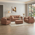 Roundhill Furniture Wilson 4 Piece Living Room Set Sofa Loveseat Cuddle Chair And Ottoman