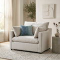 Roundhill Furniture Wilson Contemporary Upholstered Cuddle Chair