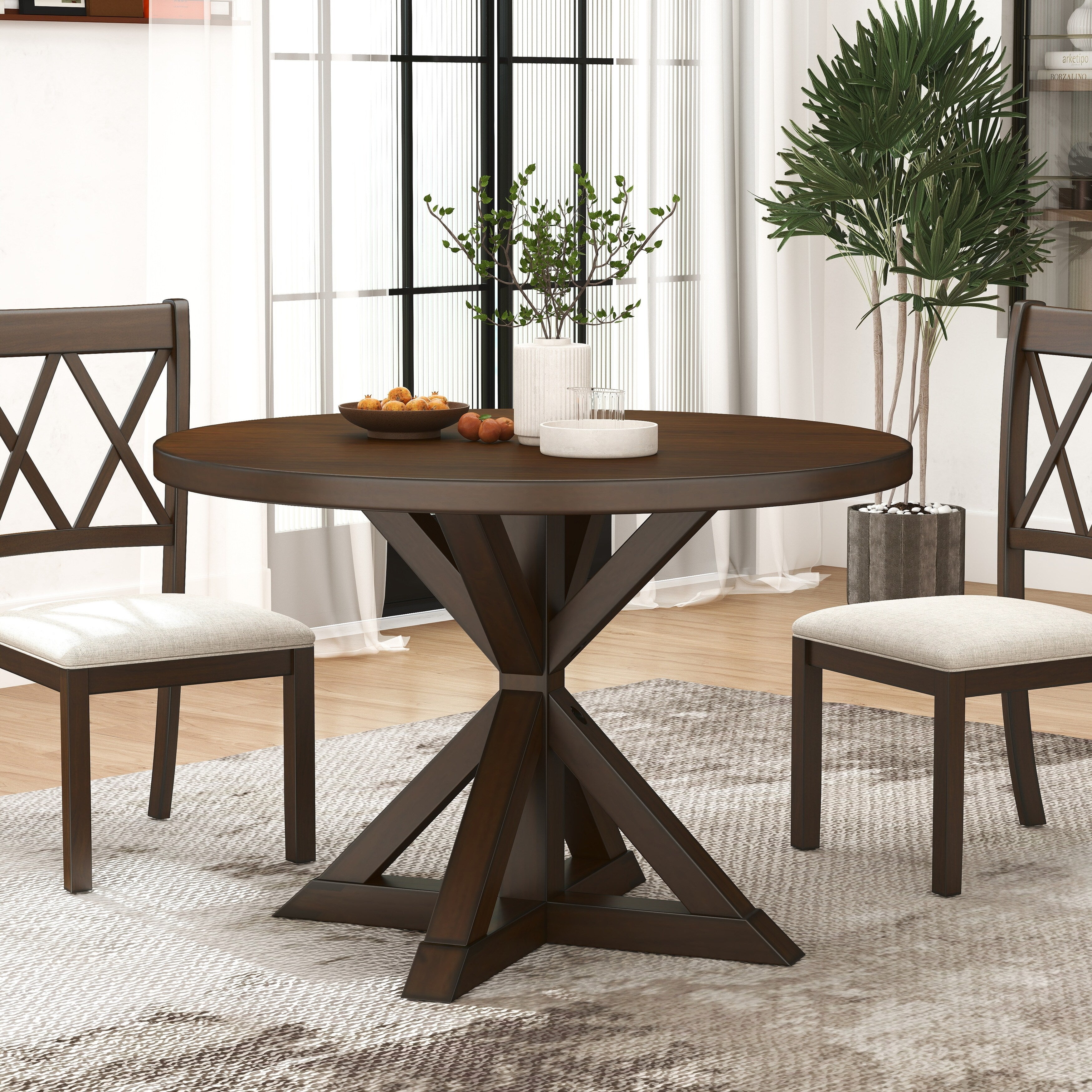 Windvale Cross Buck Base Dining Table