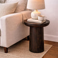 Rowan Round Solid Wood Side Table 14 X 14