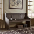 Rowyn Wood 62 Inch Wire Brushed Entryway Dining Bench By Inspire Q Artisan