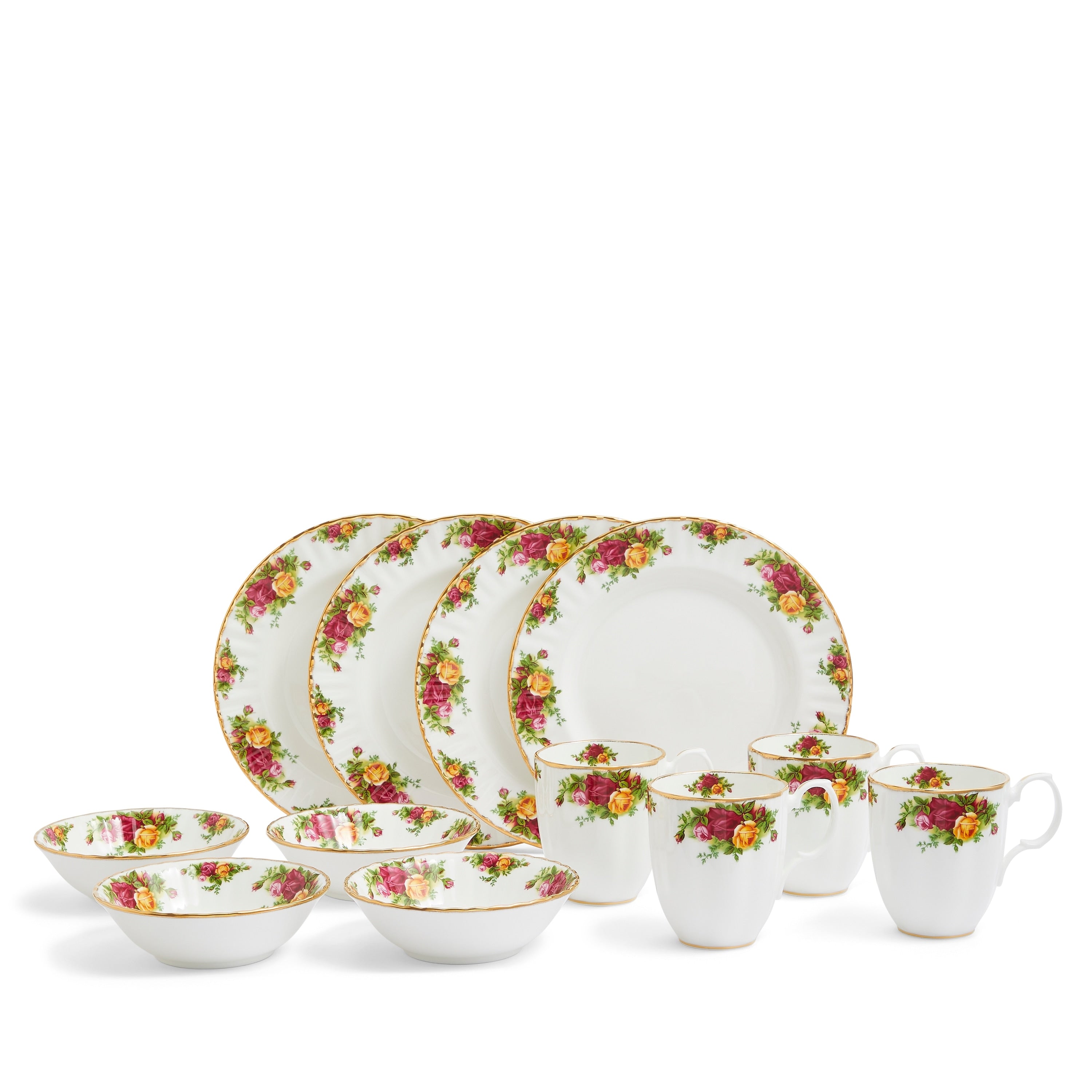 Royal Albert Old Country Roses Breakfast Set 12 Pieces