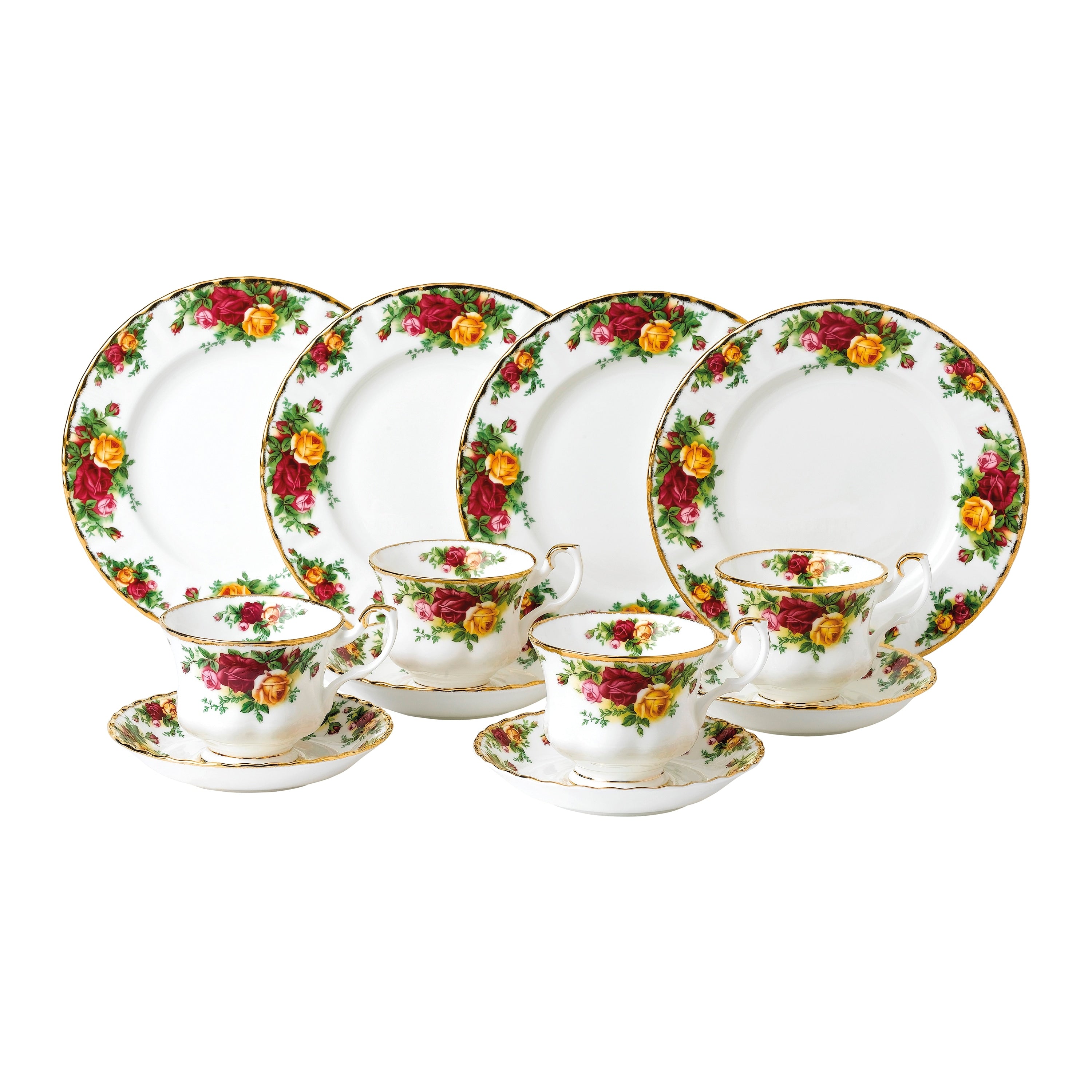 Royal Albert Old Country Roses Tea Entertaining 12 Piece Set