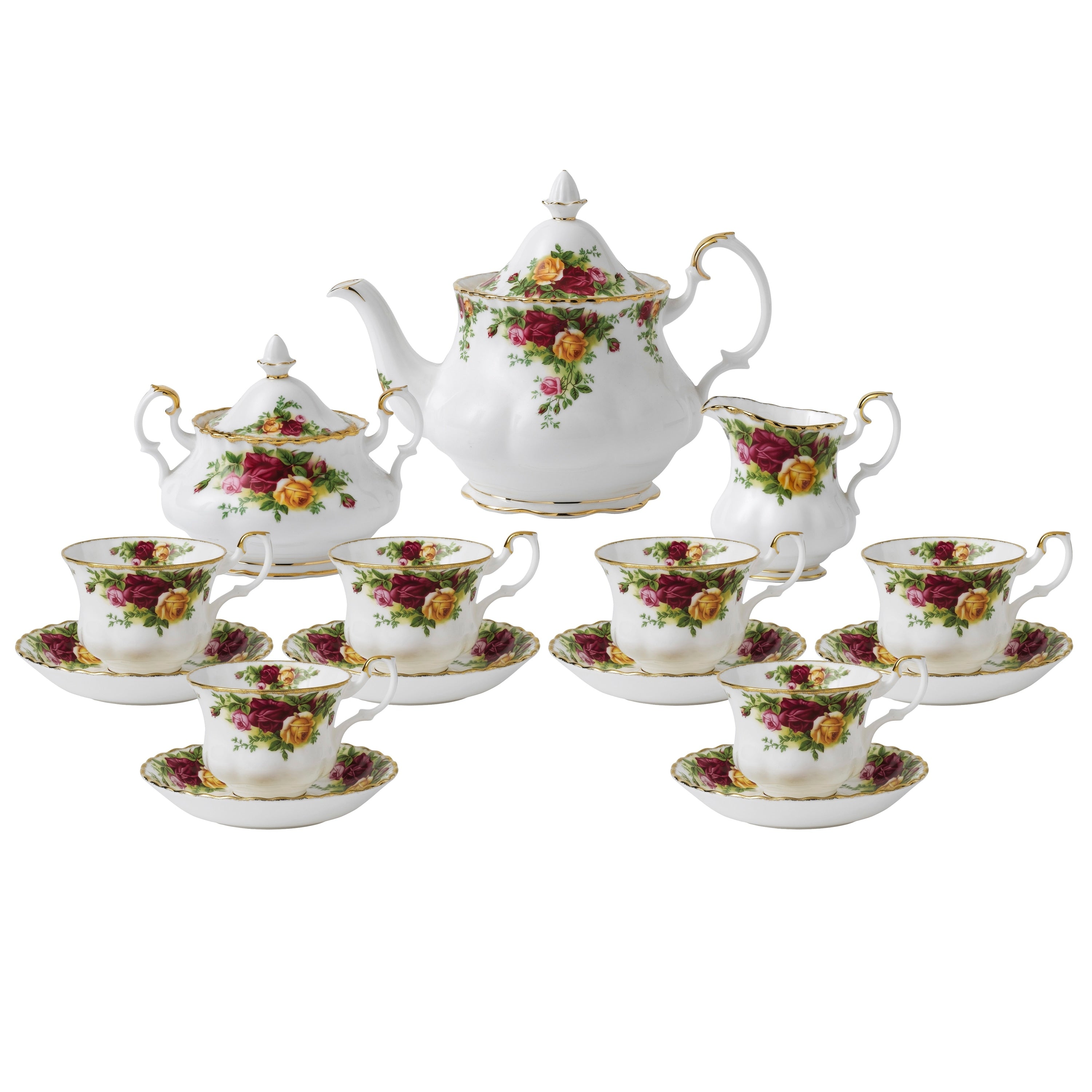 Royal Albert Old Country Roses Teaware 15 Piece Set