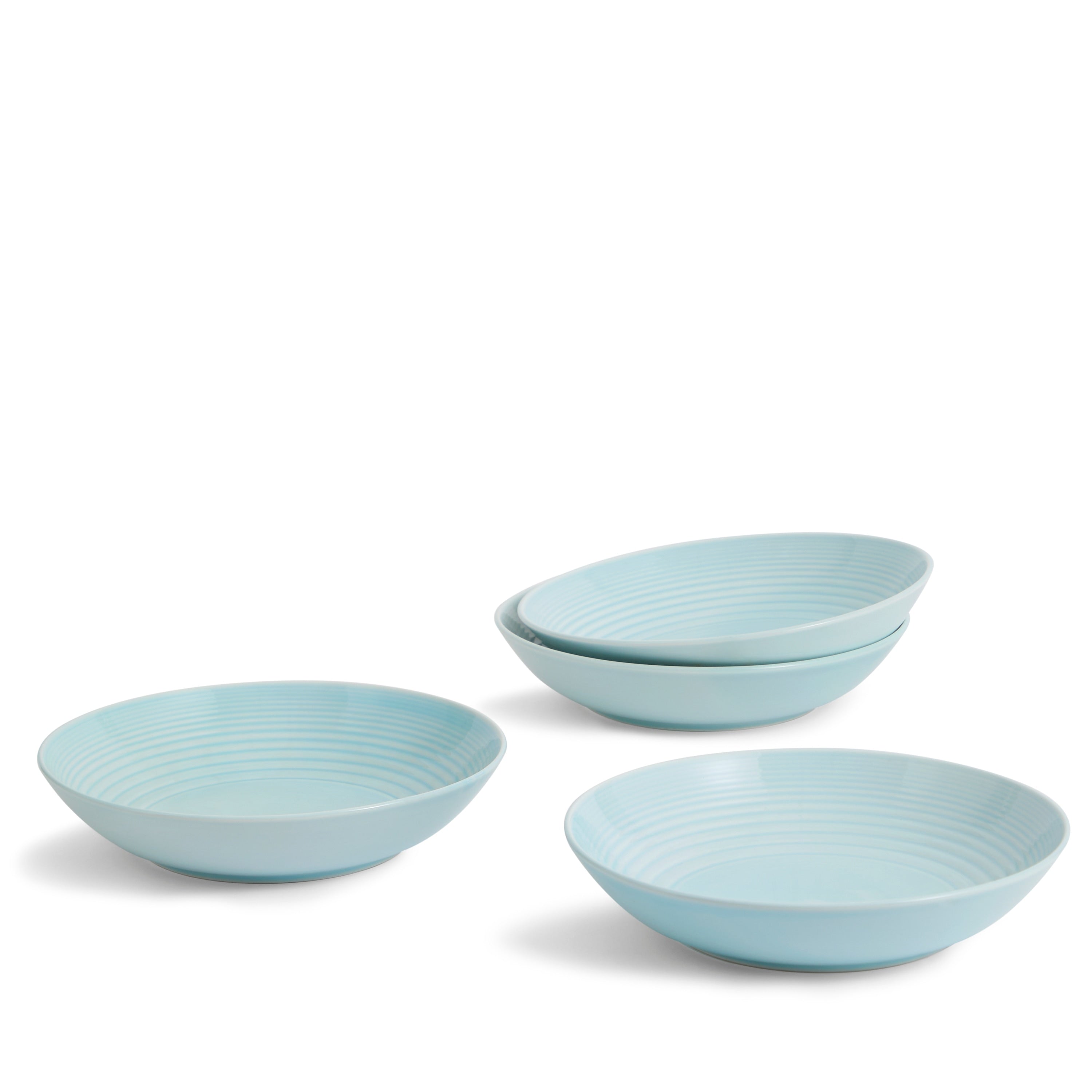 Maze White Open Vegetable Pasta Bowls Set Of 4