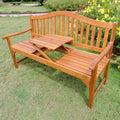 International Caravan Royal Fiji 5 Foot Garden Bench With Table