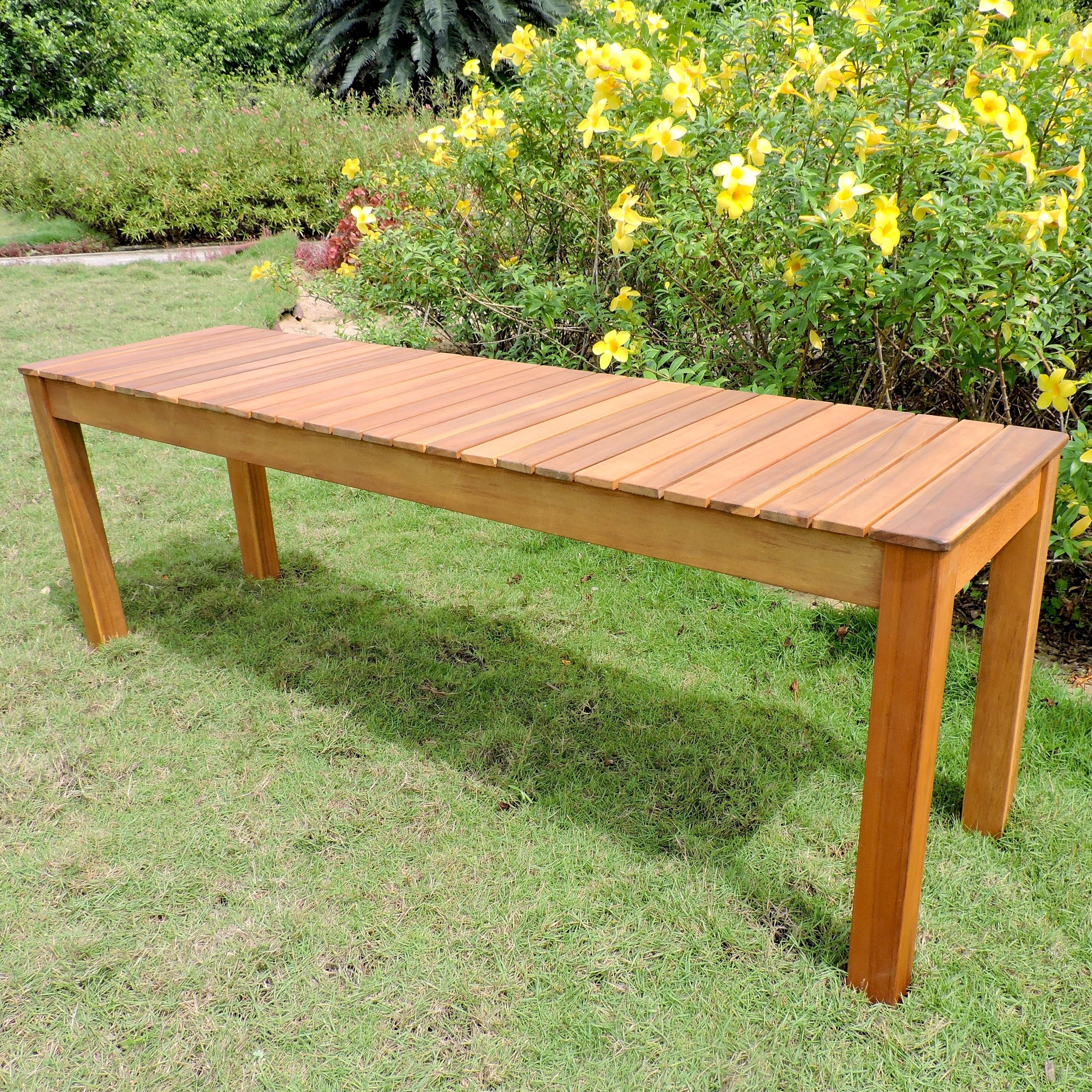 International Caravan Royal Fiji Acacia 52 Inch Garden Bench